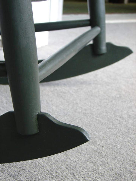Alfred Village Shaker Rocker - rocker detail with Lexington green paint